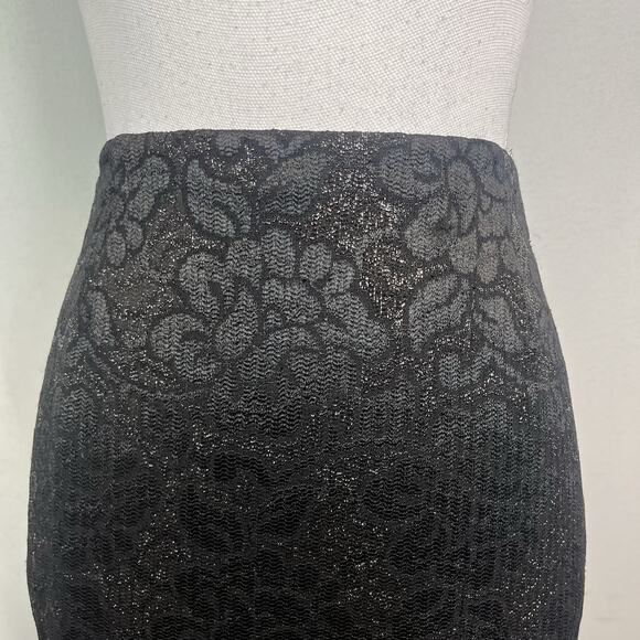 Liz Claiborne Skirt size 10 Black Lace Straight Pencil Knee Cocktail Wedding - Picture 3 of 8